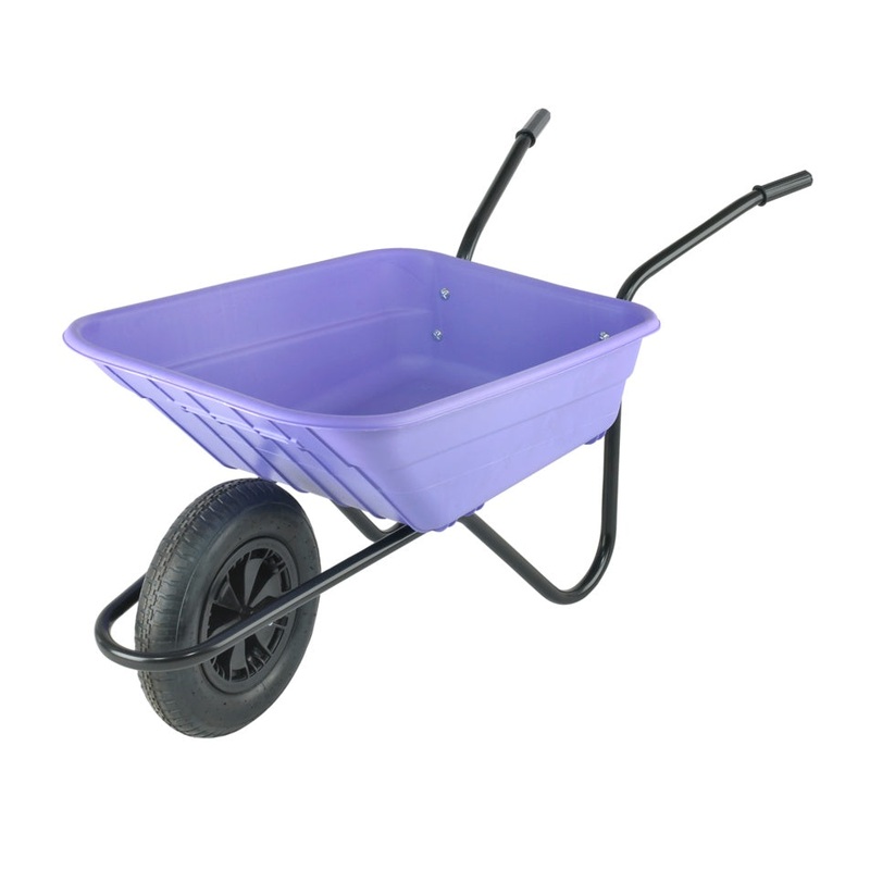 Walsall Wheelbarrow The Shire Lilac Poly Barrow – 90L