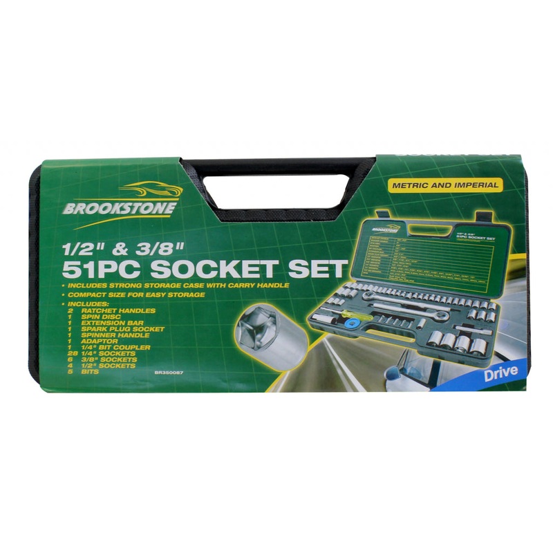 Brookstone Socket Set – 51 Piece