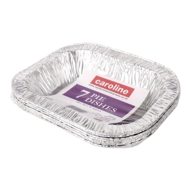 Caroline Rectangle Foil Pie Dish – 16oz Pack 7