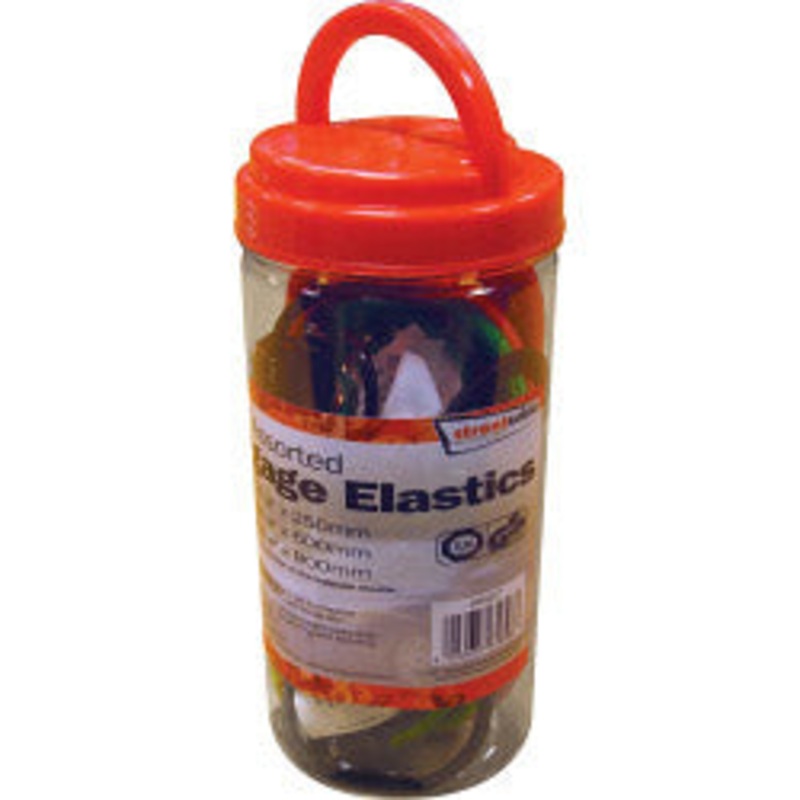 Streetwize Luggage Elastics – Assorted – 8 Piece