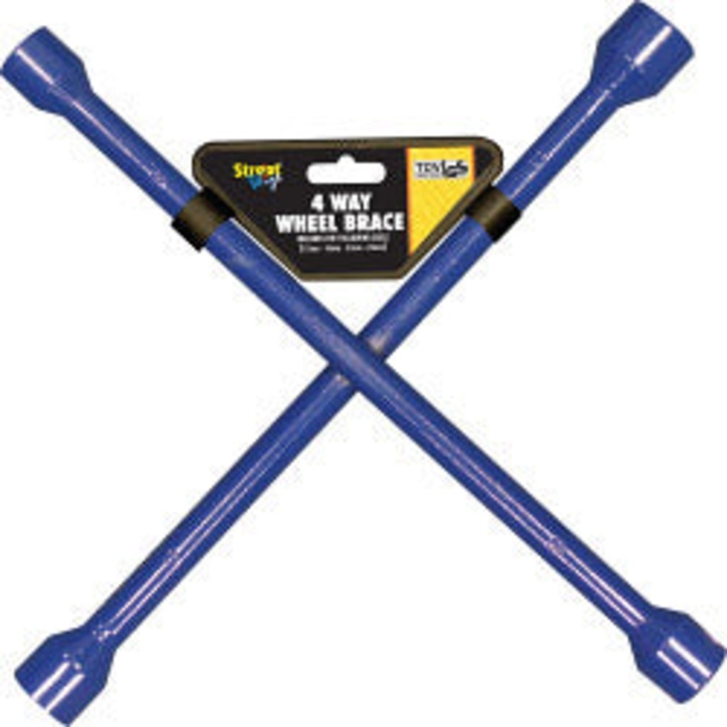 Streetwize Wheel Brace – 4 Way – Blue Painted