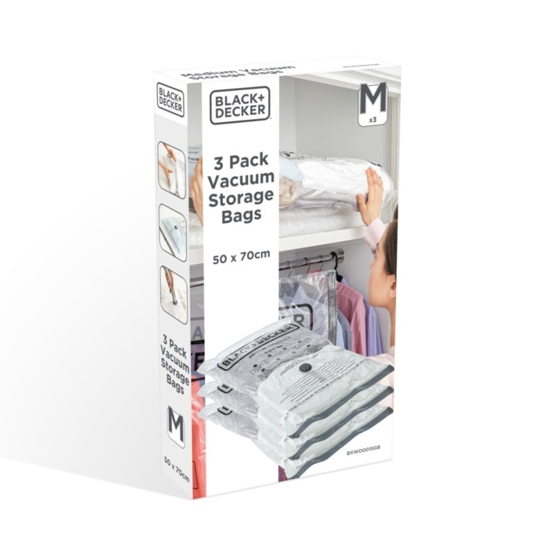 Black & Decker Vacuum Storage Bags – Medium 3 Pack