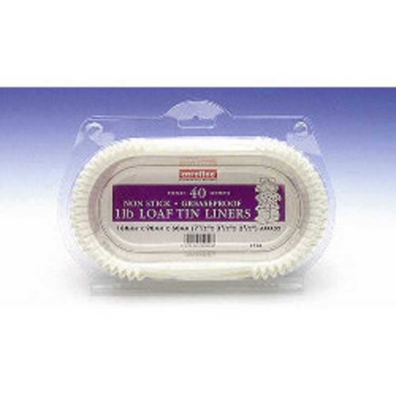 Caroline Loaf Tin Liners (40) – 1lb