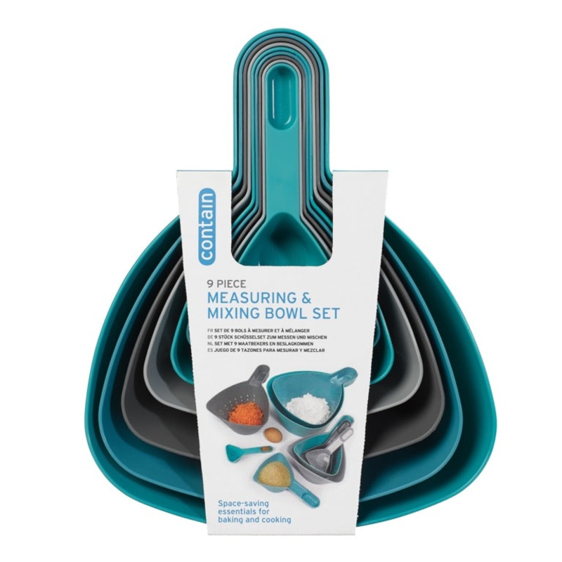 Chef Aid Measuring & Mixing Bowl Set – 9 Piece