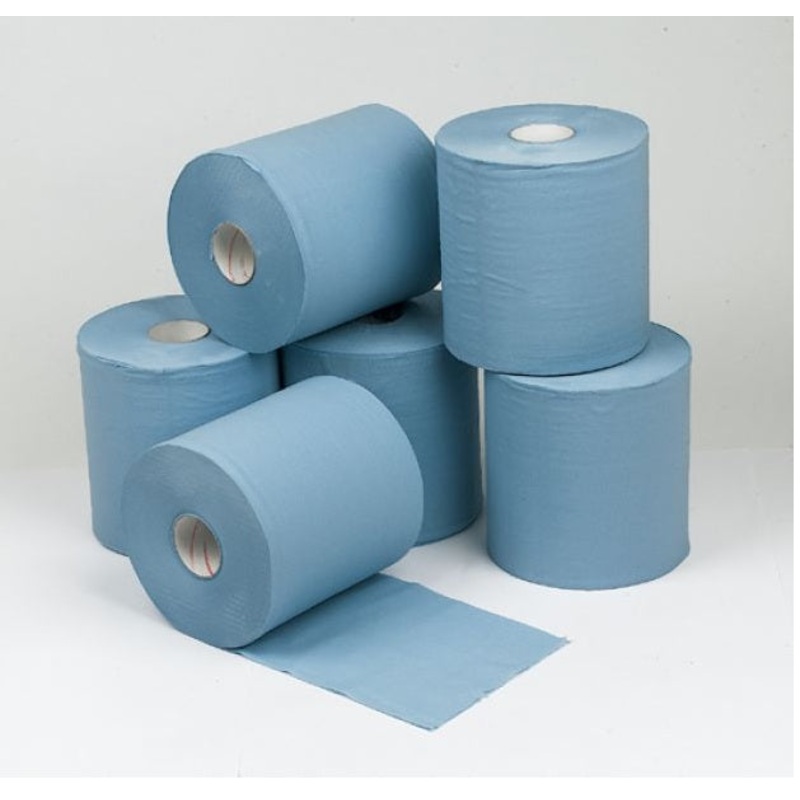 Concept 2 Ply Blue Centre Feed Rolls – 150m x18.5cm Pack 6