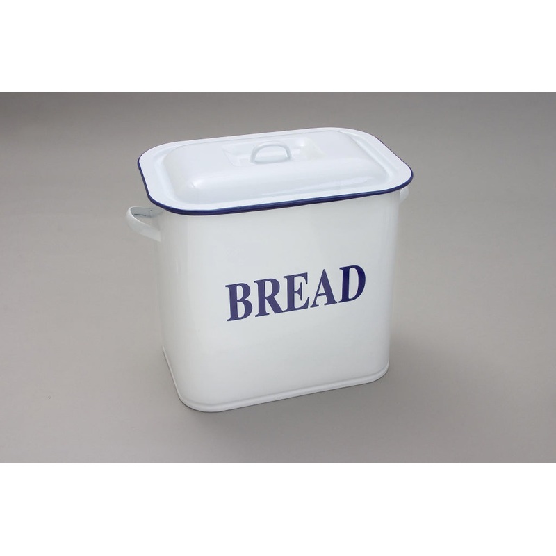 Falcon Oblong Bread Bin – White 34cm