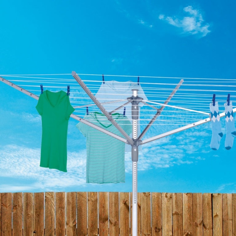 Groundsman 4 Arm Rotary Airer With Cover, Bag & Spike – 60m