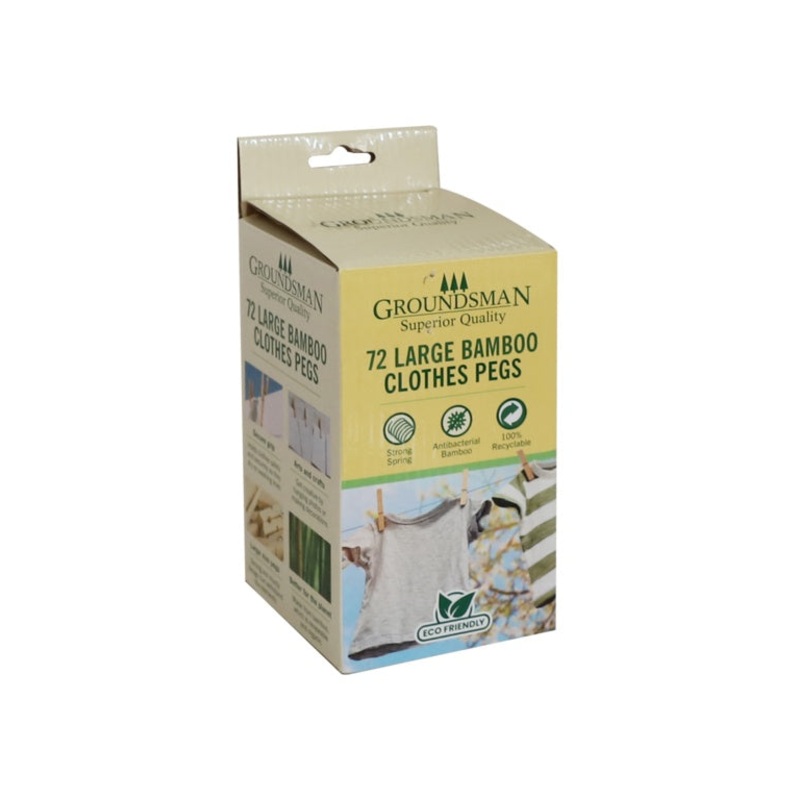 Groundsman Large Bamboo Pegs – Pack 72