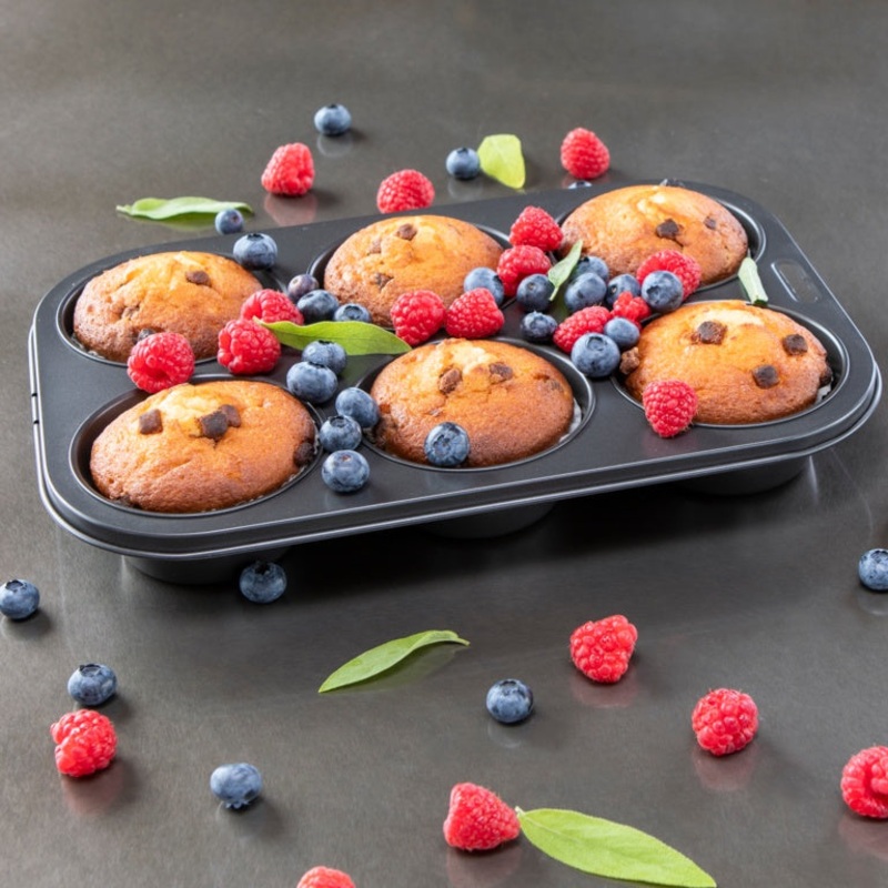I-Bake Deep Muffin Pan – 6 Cup