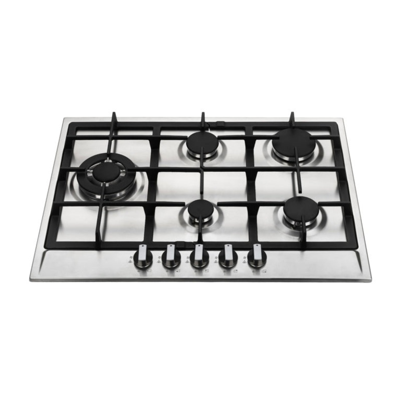Kitchenplus 5 Burner Stainless Steel Gas Hob – 700mm