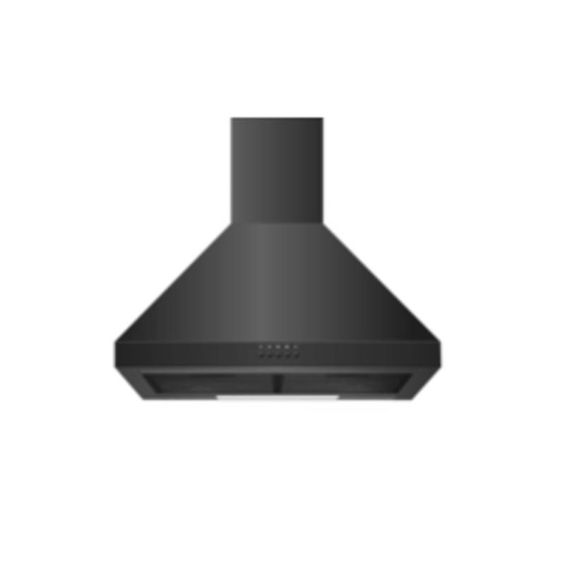 Kitchenplus Black Coating Steel Cooker Hood – 600mm
