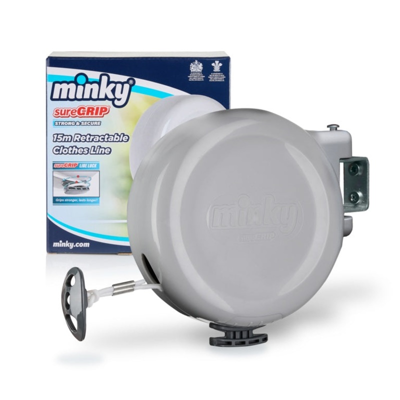 Minky Suregrip Retractable Clothes Line – 15m