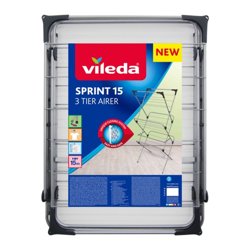 Vileda 15m Sprint Indoor Airer – 3 Tier