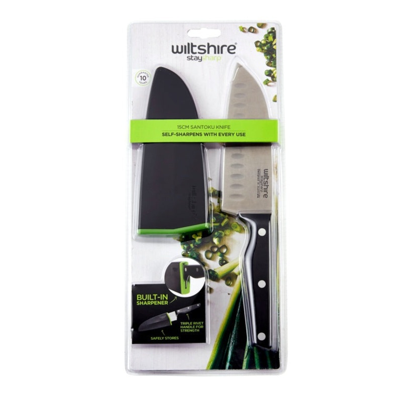 Wiltshire Staysharp Triple Rivet Santoku Knife 15cm