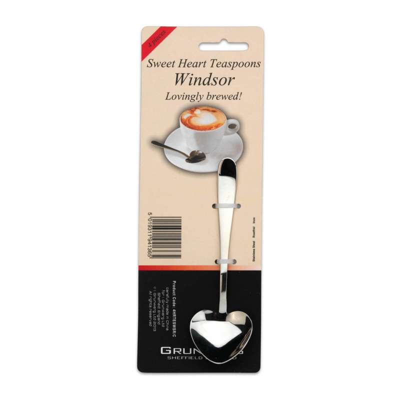 Windsor Heart Shaped Teaspoons – Pack 4