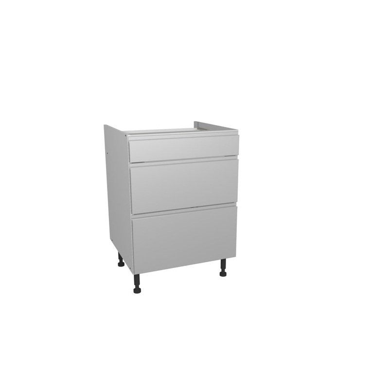 Gower Rapide+ Capri Grey 3 Drawer Unit – 600mm