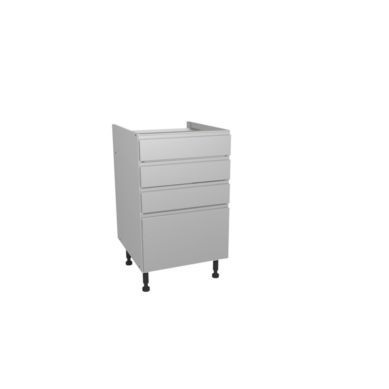 Gower Rapide+ Capri Grey 4 Drawer Unit – 500mm
