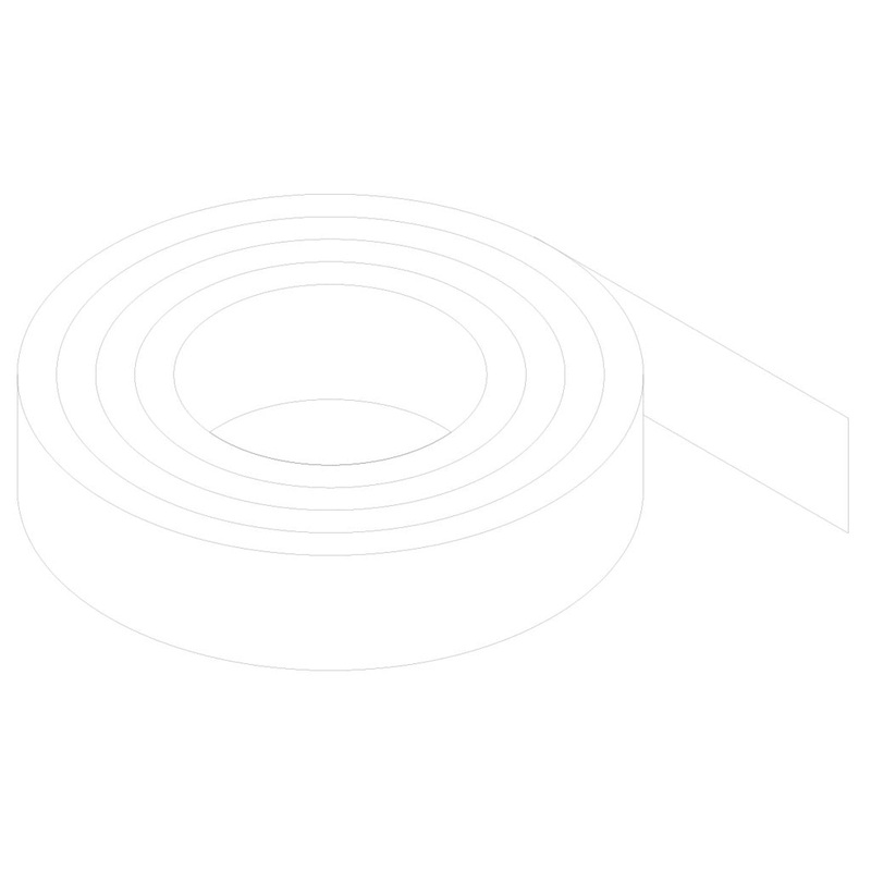 Gower Rapide+ Edging Tape – White Gloss 10m x 16mm