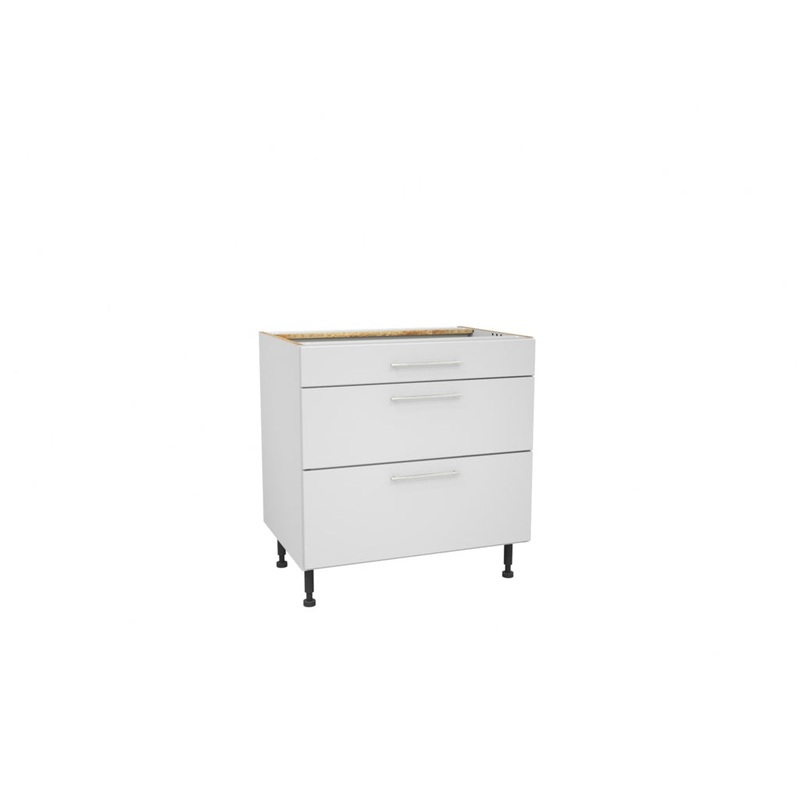 Gower Rapide+ Paris White 3 Drawer Pack – 800mm