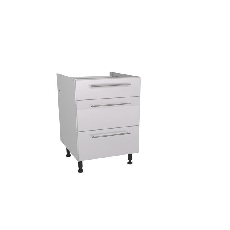 Gower Rapide+ Paris White 3 Drawer Unit – 600mm