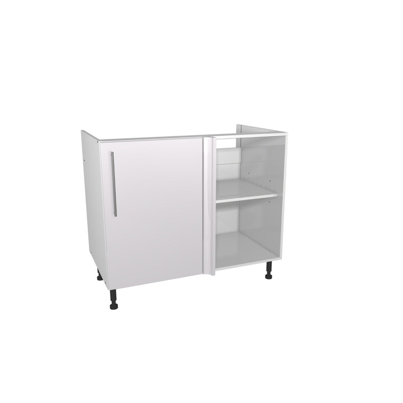 Gower Rapide+ Paris White Corner Base Unit – 1000mm