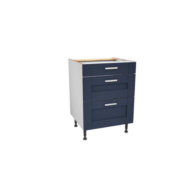 Gower Rapide+ Verona Navy 3 Drawer Base Unit – 600mm
