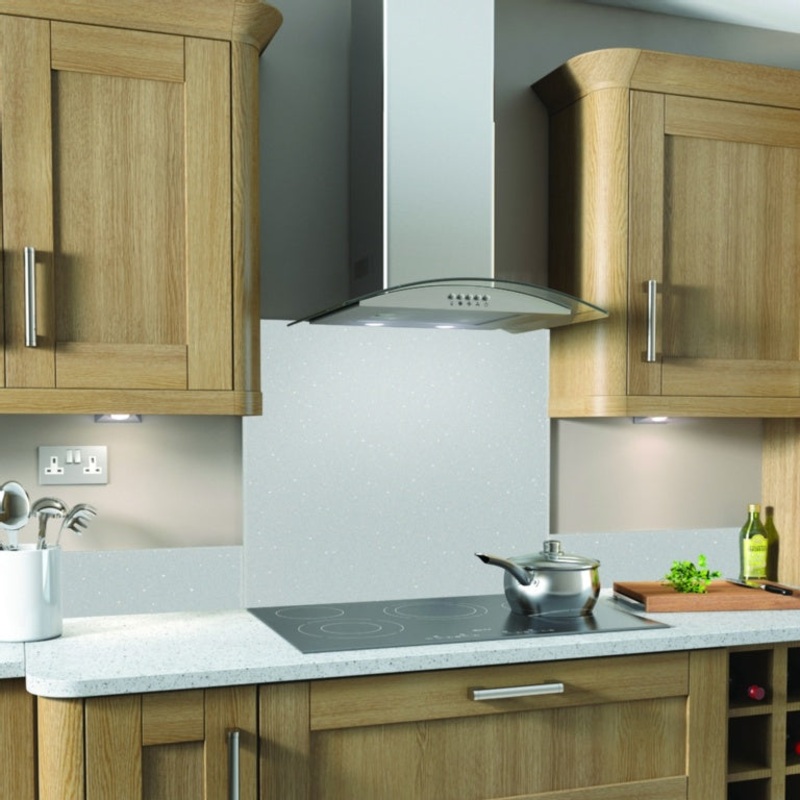 SP Glass Splashback 600 x 750mm – White Galaxy