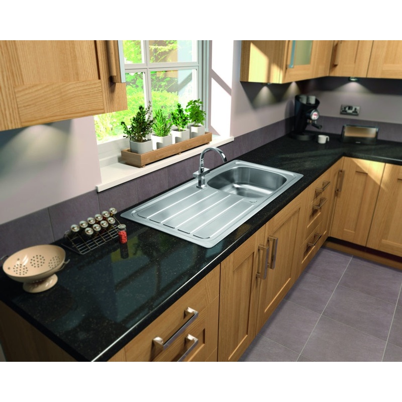 SupaPlumb Reversible Drainer Sink – 1 Tap