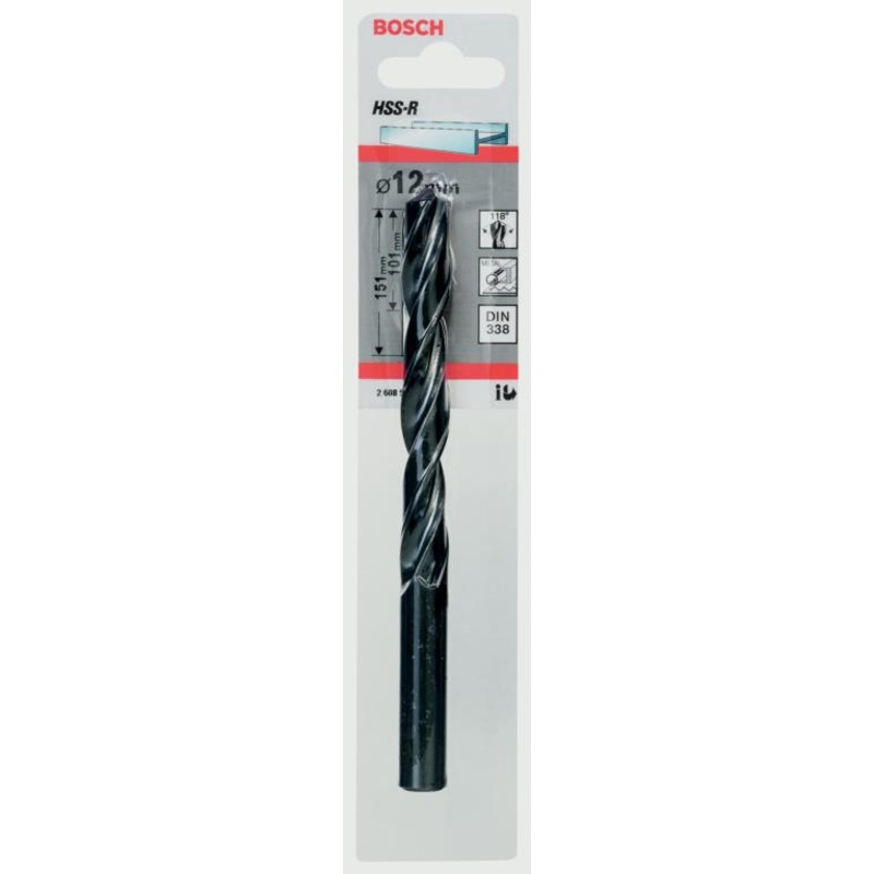 Bosch HSS Twist Point TEQ Drill Bit – 12mm