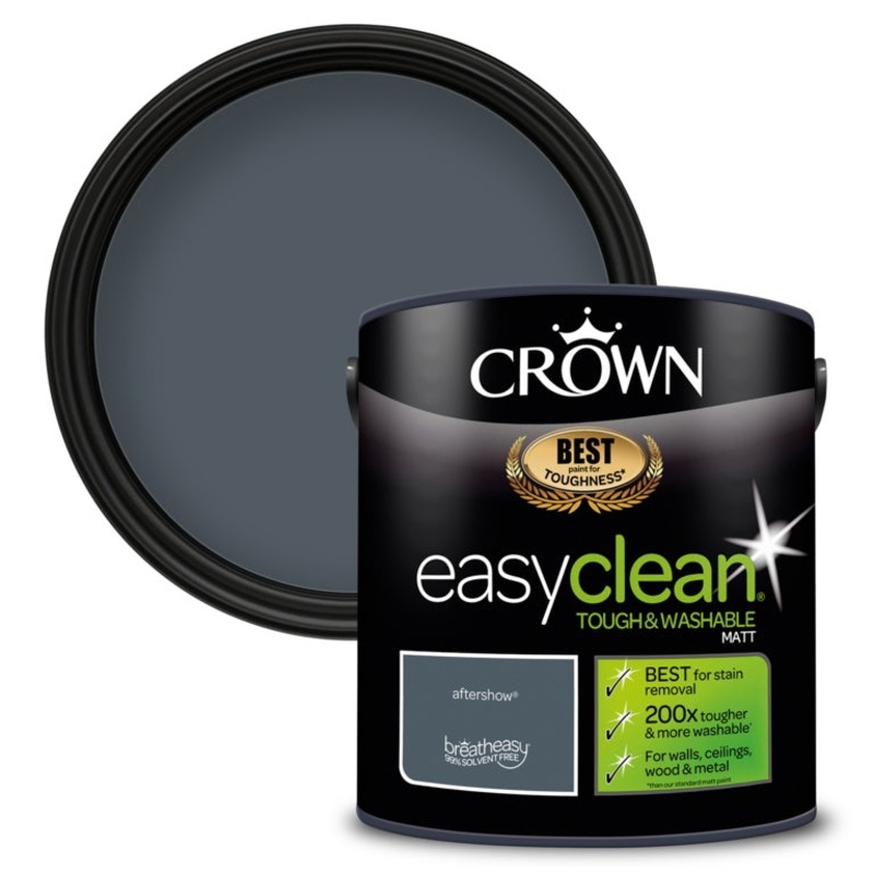 Crown Easyclean Matt Emulsion – 2.5L Aftershow