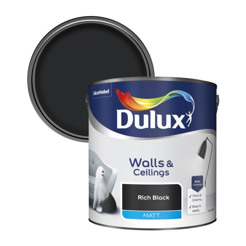 Dulux Matt 2.5L – Rich Black