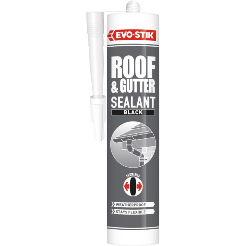 Evo-Stik Weatherproof Roof & Gutter Sealant – Black – C20