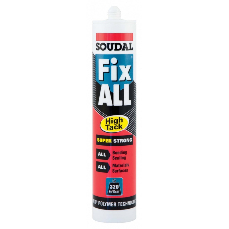 Soudal Fix All Super Strong Sealant/Adhesive – 290ml Cartridge Black