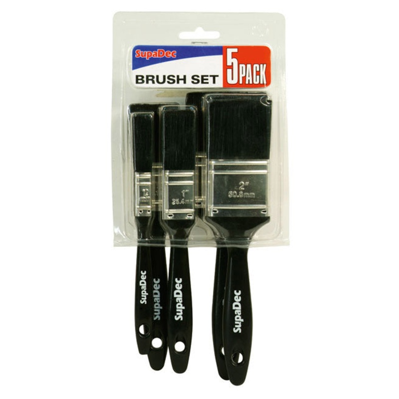 SupaDec Polyester Brush Set – 5 Piece