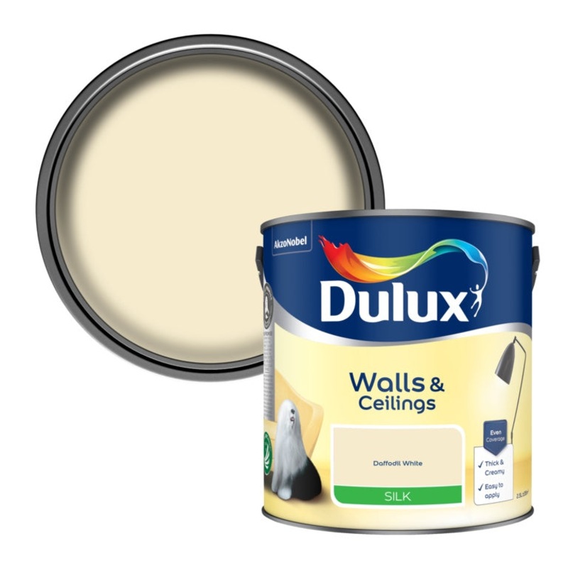 Dulux Natural Hints Silk 2.5L – Daffodil White