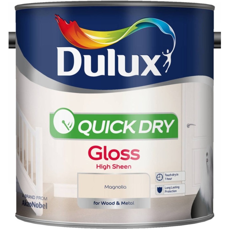 Dulux Quick Dry Gloss 2.5L – Magnolia