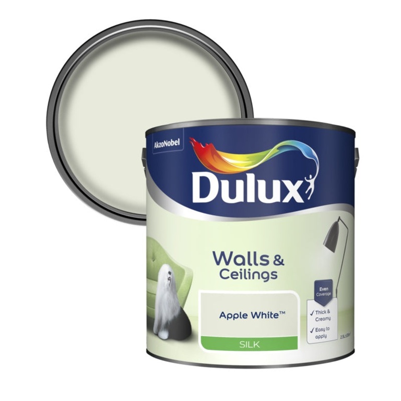 Dulux Silk 2.5L – Apple White