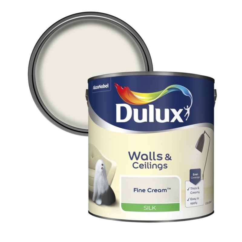 Dulux Silk 2.5L – Fine Cream