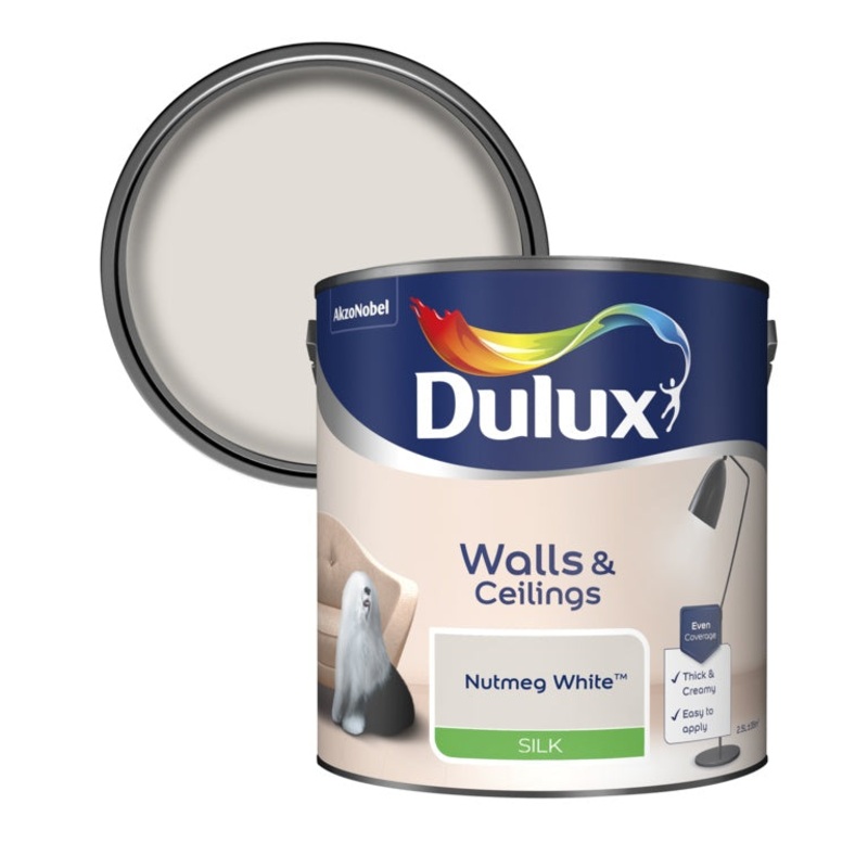 Dulux Silk 2.5L – Nutmeg White