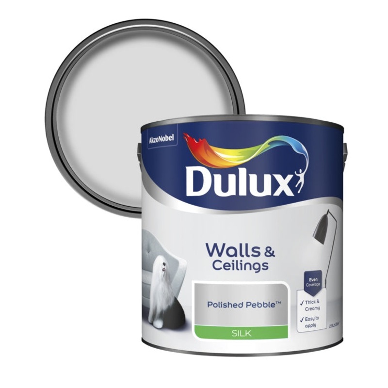 Dulux Silk 2.5L – Polished Pebble