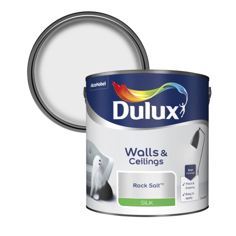 Dulux Silk 2.5L – Rock Salt