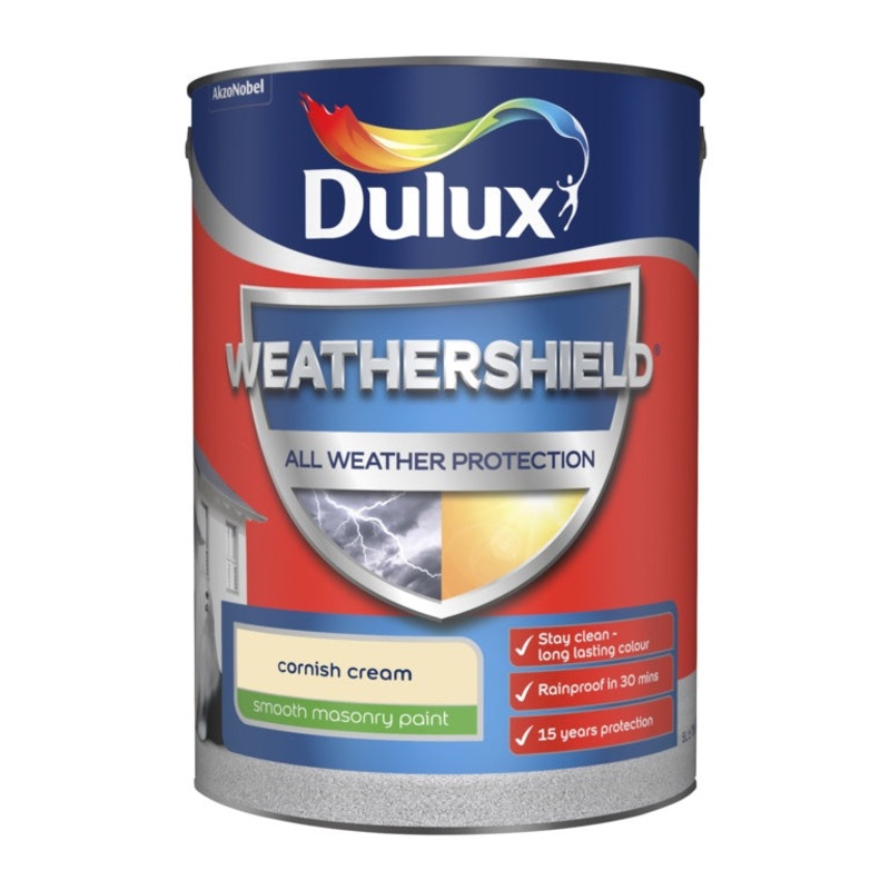 Dulux Weathershield Smooth Masonry Paint 5L – Cornish Cream