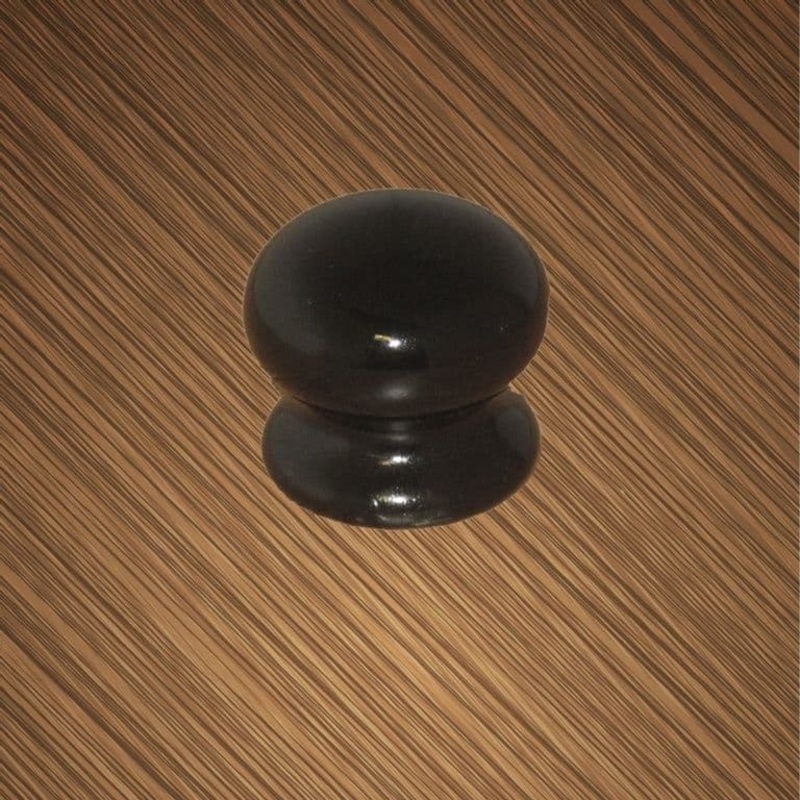 Securit Ceramic Cupboard Knob Black – 35mm