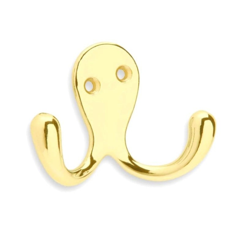 Securit Double Robe Hooks (2) – EB 70mm