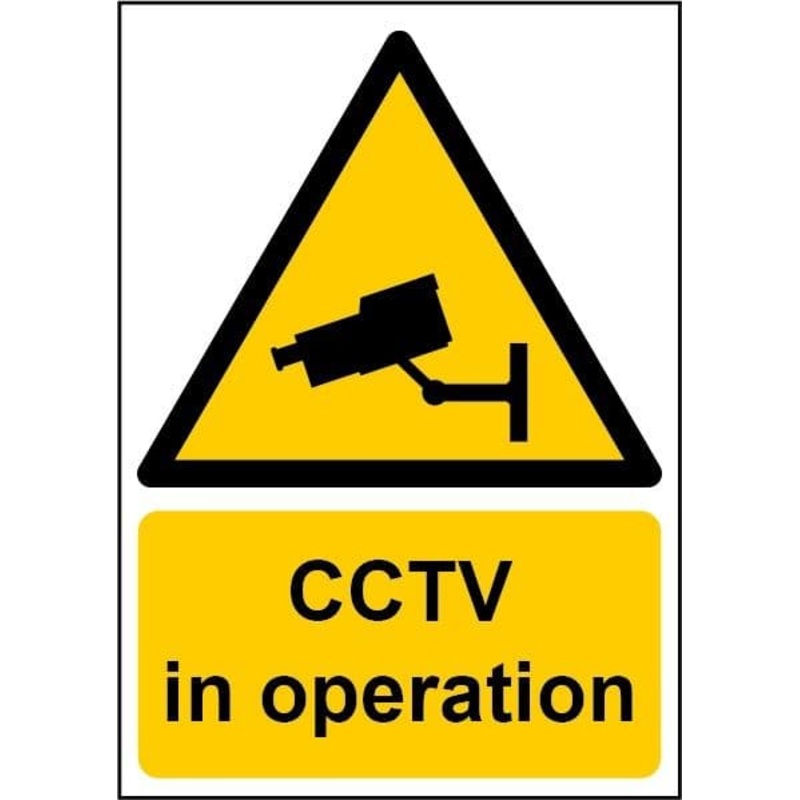 Smiths Architectural CCTV In Operation Sign – 148mmx210mm
