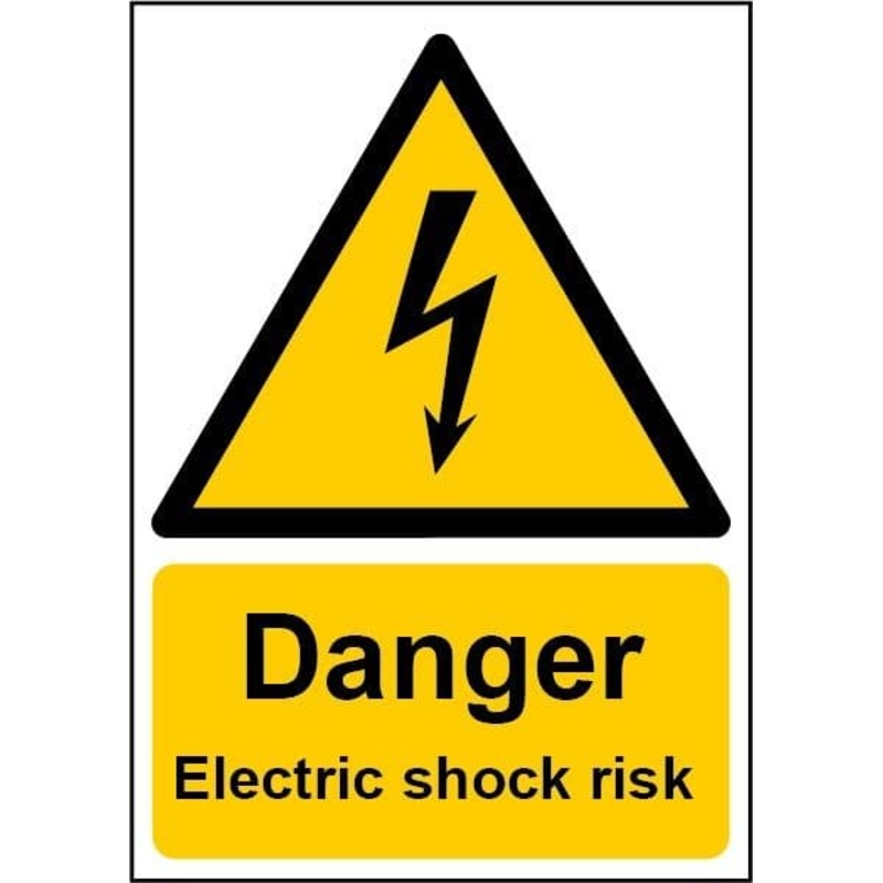 Smiths Architectural Danger Electric Shock Sign – 148mmx210mm