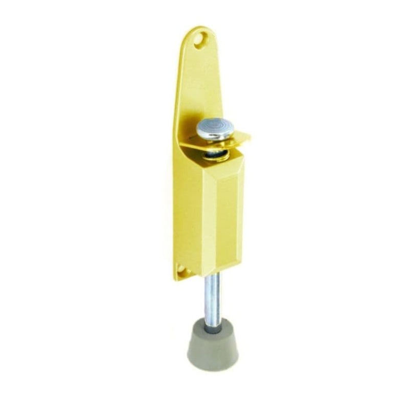 Securit Kick Down Door Stop Brassed – 125mm – Pack of 5