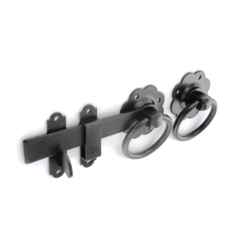 Securit Ring Gate Latch Black – 150mm