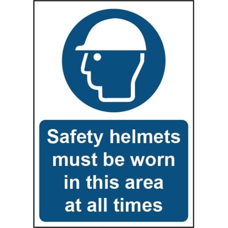 Securit Safety Helmets Must Be Worn