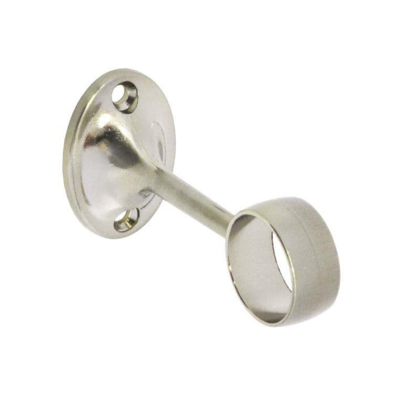 Securit Towel Rail Centre Bracket Brushed Nickel – 25mm